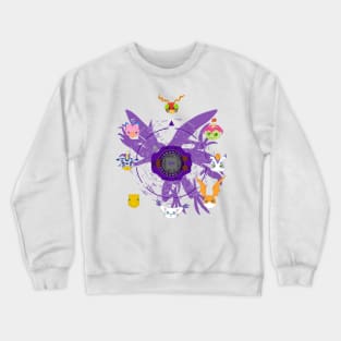 Digi Roulette, purple Crewneck Sweatshirt